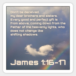 James 1:16-17 Sticker